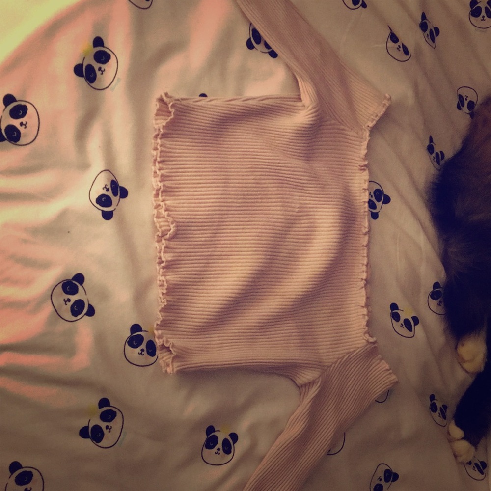 Light pink forever 21 crop top